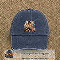 Casquette baseball Bleu marine délavé 100% coton avec visuel Maman multitâche 7 cm - image produit principale