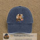 Casquette baseball Bleu marine délavé 100% coton avec visuel Maman multitâche 7 cm - image produit principale