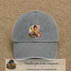 Casquette baseball Gris délavé 100% coton avec visuel Maman multitâche 7 cm - image produit principale
