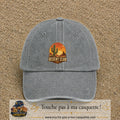 Casquette Gris délavé 100% coton avec motif Desert Club cactus 7 cm - image principale