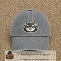 Casquette Gris délavé motif Coccinelle douce 7 cm - vue principale