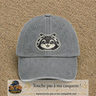 Casquette Gris délavé motif Coccinelle douce 7 cm - vue principale