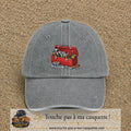 Casquette baseball Gris délavé 100% coton avec motif Boîte à outils 7 cm - image principale