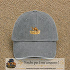 Casquette baseball Gris délavé 100% coton avec motif Chameau du désert 5 cm - image principale