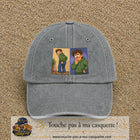 Casquette baseball Gris délavé 100% coton avec visuel Humour odeur 7 cm - image produit principale