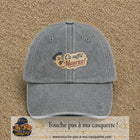 Casquette baseball Gris délavé 100% coton avec visuel Ça suffit Maurice avec personnage 5 cm - image produit principale