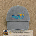 Casquette Gris délavé 100% coton avec motif Out of Office vague soleil 7 cm - image principale