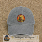 Casquette baseball Gris délavé 100% coton avec visuel Chaussure monstre 7 cm - image produit principale