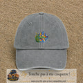 Image principale casquette Gris délavé avec motif Lac de montagne 5 cm