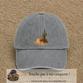 Image principale casquette Gris délavé avec motif Cactus du désert 7 cm