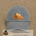 Image principale casquette Gris délavé avec motif Dune du désert 7 cm