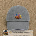 Image principale casquette Gris délavé avec motif Récif aux poissons 7 cm