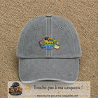 Casquette Gris délavé avec motif Merci mon prof de maths en 5 cm – vue principale