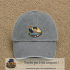 Casquette Gris délavé avec motif Jeune Diplômé en 7 cm – vue principale