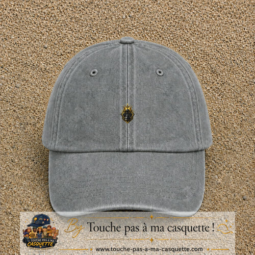 Image principale casquette Gris délavé avec motif Pion d’échecs royal 3 cm