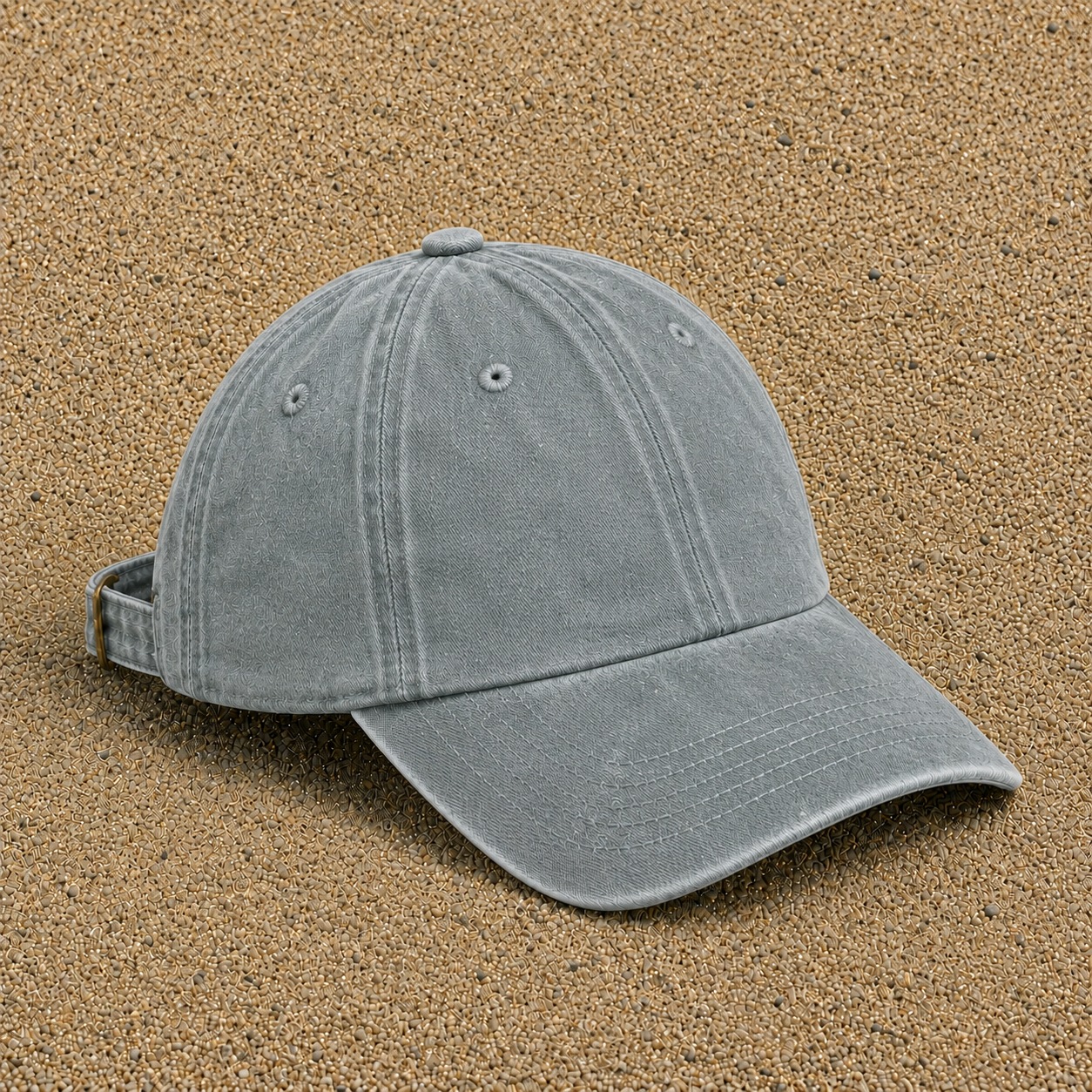 Casquette baseball Gris délavé 100% coton avec visuel Sous le même ciel 7 cm - image pack couleur 3