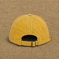 Casquette Jaune délavé - Moutarde délavé 100% coton style baseball