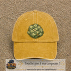 Image principale produit61grosJ - casquette Jaune délavé - Moutarde délavé avec visuel Liasses de billets 7 cm