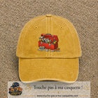 Casquette baseball Jaune délavé - Moutarde délavé 100% coton avec motif Boîte à outils 7 cm - image principale