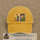 Casquette baseball Jaune délavé - Moutarde délavé 100% coton avec visuel Humour odeur 7 cm - image produit principale