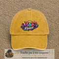 Casquette Jaune délavé - Moutarde délavé 100% coton avec motif Vibe Squad 7 cm - image principale