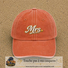 Image principale produit112moyenOC - casquette Orange délavé - Corail délavé avec visuel Mrs élégante 5 cm