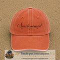 Image principale produit133moyenOC - casquette Orange délavé - Corail délavé avec visuel Sous le même ciel 5 cm