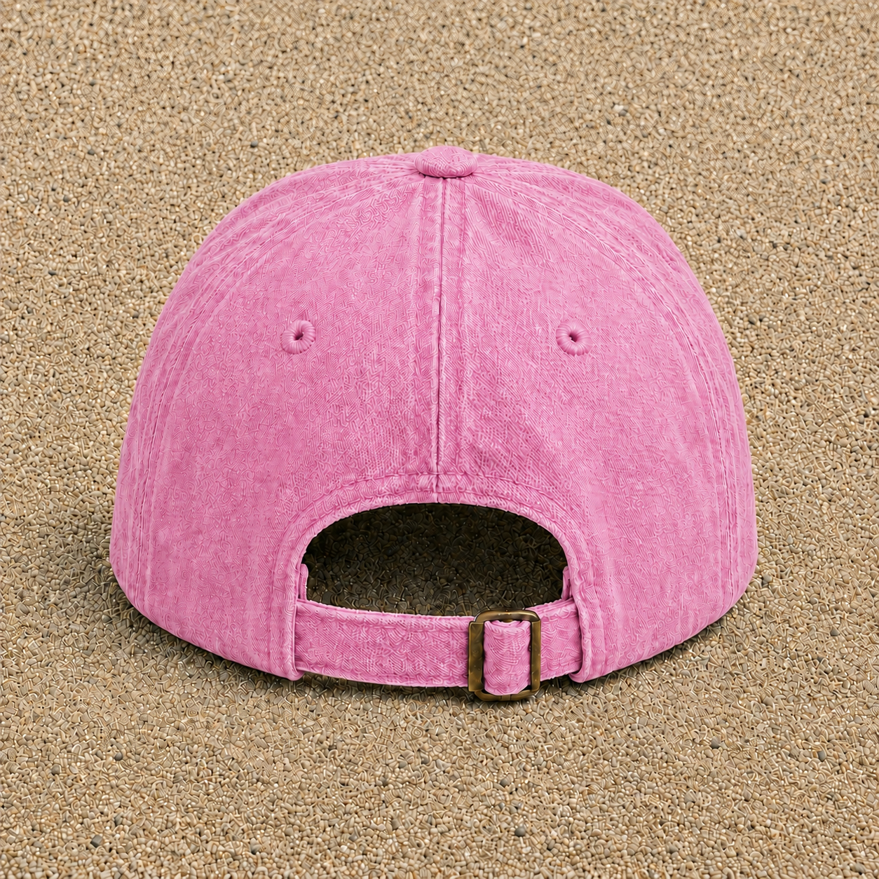 Casquette Rose délavé motif Chasse et pêche 7 cm - image couleur 1