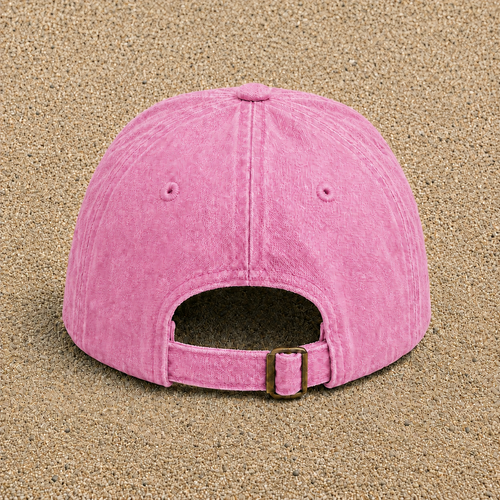 Vue complémentaire casquette Rose délavé - motif Pion d’échecs royal