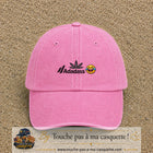 Image principale produit37petitRS - casquette Rose délavé avec visuel Adadass emoji rieur 3 cm