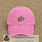 Image principale casquette Rose délavé avec motif Lac de montagne 5 cm