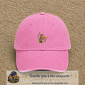 Image principale casquette Rose délavé avec motif Poisson d’aquarium 5 cm