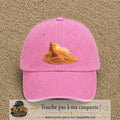 Image principale casquette Rose délavé avec motif Dune du désert 7 cm