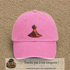 Image principale casquette Rose délavé avec motif Volcan en éruption 7 cm