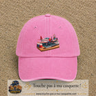 Casquette Rose délavé motif Avion de modélisme logo 7 cm