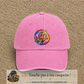 Image principale casquette Rose délavé avec motif Main créative 7 cm