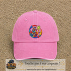 Image principale casquette Rose délavé avec motif Main créative 7 cm