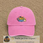 Casquette Rose délavé avec motif Merci mon prof de maths en 5 cm – vue principale