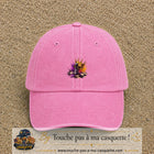 Image principale casquette Rose délavé avec motif Échecs couronnés 5 cm