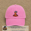 Image principale casquette Rose délavé avec motif Volcan géométrique 7 cm