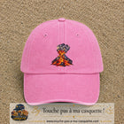 Image principale casquette Rose délavé avec motif Volcan géométrique 7 cm