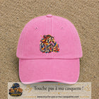 Image principale casquette Rose délavé avec motif Cheval de concours 7 cm