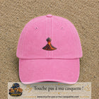 Image principale casquette Rose délavé avec motif Volcan en éruption 5 cm