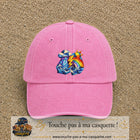 Image principale casquette Rose délavé avec motif Orage arc-en-ciel 7 cm