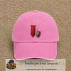 Image principale casquette Rose délavé avec motif Bouclier médiéval 7 cm