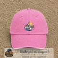 Casquette Rose délavé motif Marseille 13 logo 7 cm