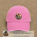 Casquette Rose délavé avec motif Jeune Diplômée en 7 cm – vue principale