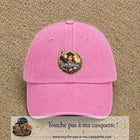 Casquette Rose délavé avec motif Jeune Diplômée en 7 cm – vue principale
