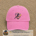 Casquette Rose délavé avec motif Coureur et sifflet de coach en 7 cm – vue principale