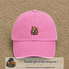 Image principale casquette Rose délavé avec motif Chevalier mosaïque 5 cm